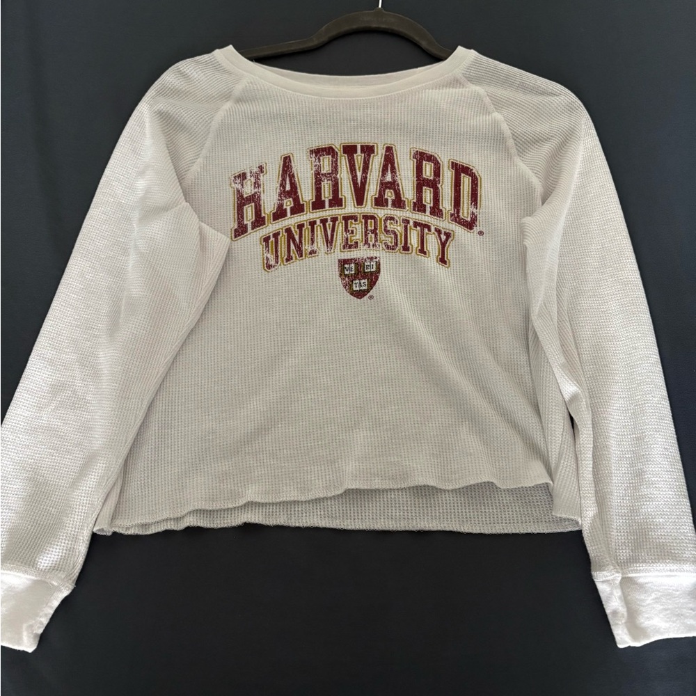 Target White Harvard University Long Sleeve Tee